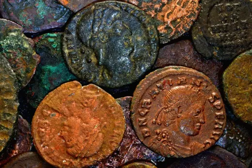 Sammeln von Gedenkmünzen oder Token